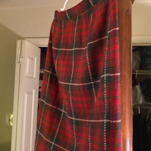 2 PCs skirt set plaid lined skirt and jacket nice - Picture 6 of 7